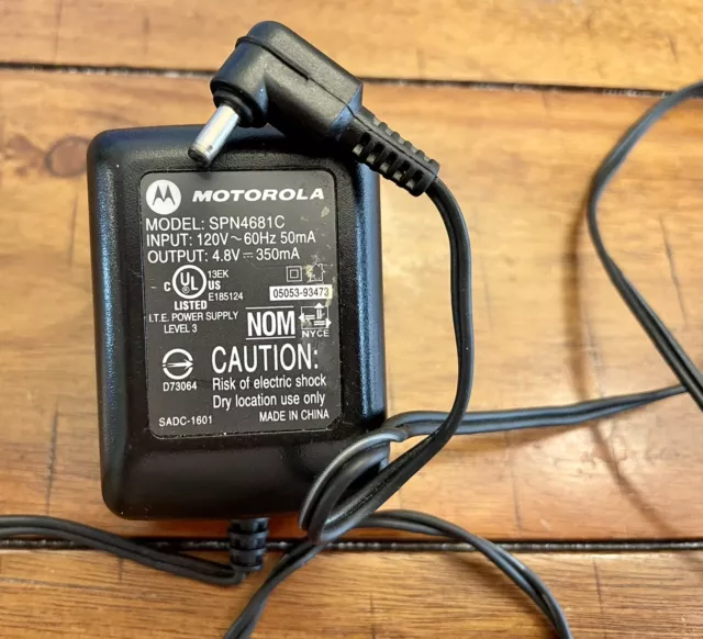 Genuine Motorola AC Wall Adapter Charger for Cell Phone C115 C116 C117 OEM 6 ft