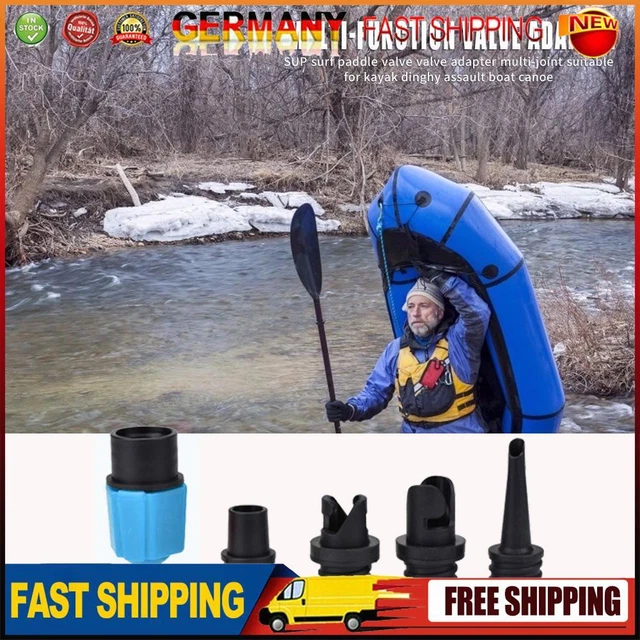 Rubber Boat Air Valve Adapter Paddle Board Canoe Kayak Air Valve Pump Converter