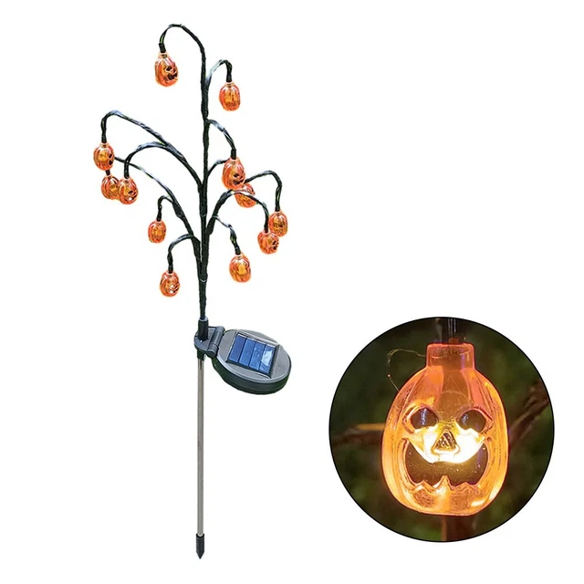 ENHANCED BRIGHTNESS SOLAR Halloween Pathway Light for Nighttime