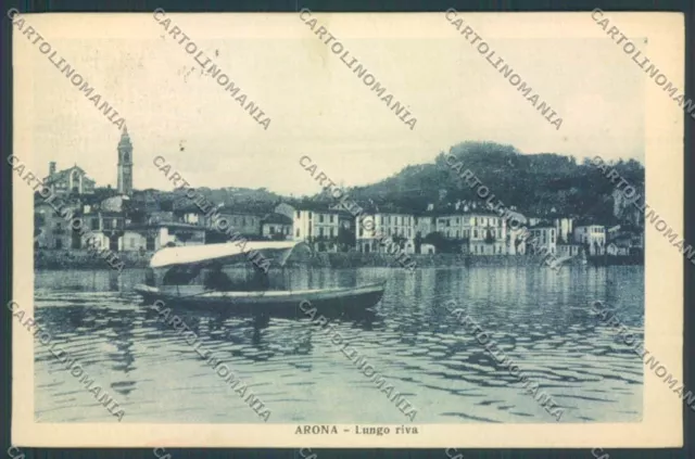 Novara Arona Postcard Boat ZB1366