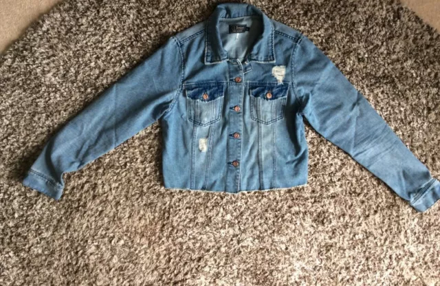 Ci sono on sale distressed denim jacket