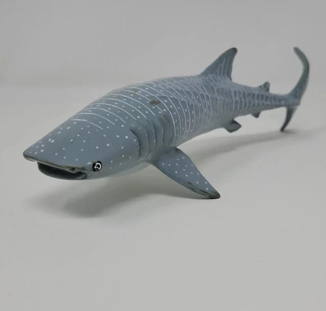 Whale Shark Monterey Bay Aquarium Figure Safari Ltd 9" Gray Spotted  1991