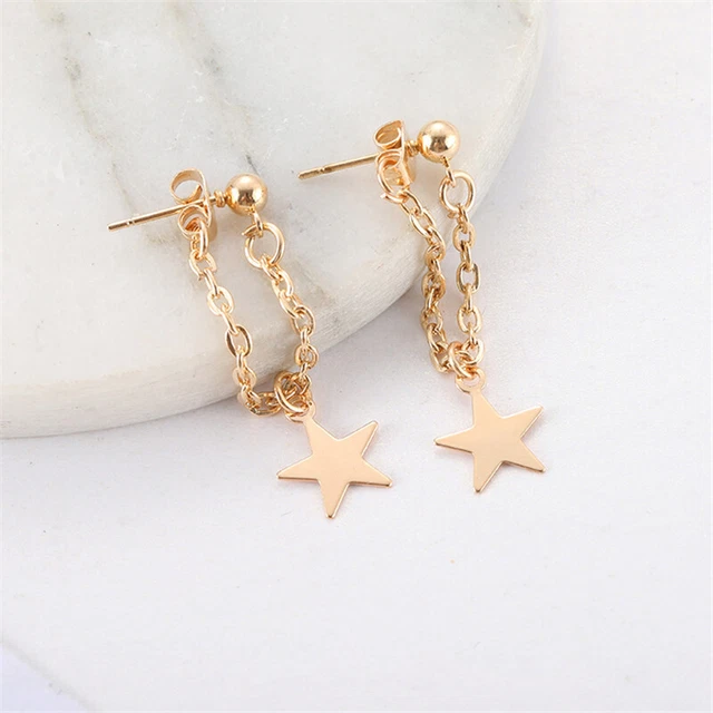 Punk Cuban Link Chain Stud Earrings For Women Luxury Jewelry Gift Earrings