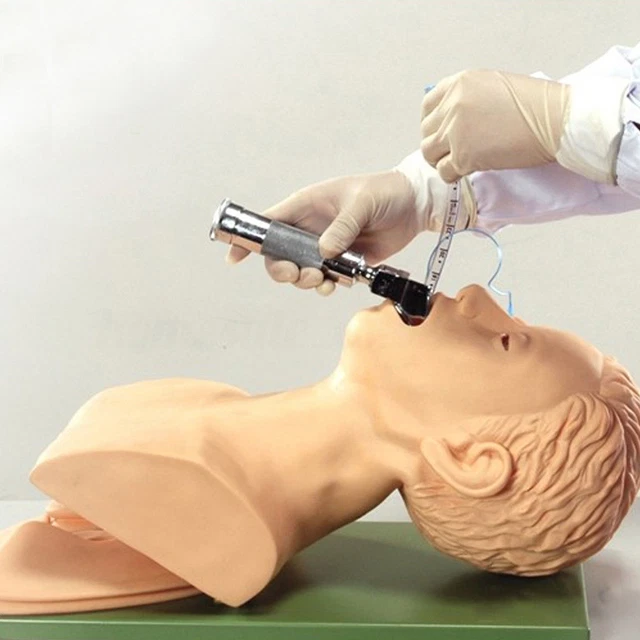 220V Intubation Manikin Study Teaching Model Airway Management Trainer PVC 2018