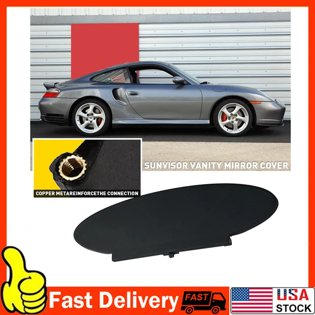 Replacement Sunvisor Vanity Mirror Cover for Porsche 911, 996, 997
