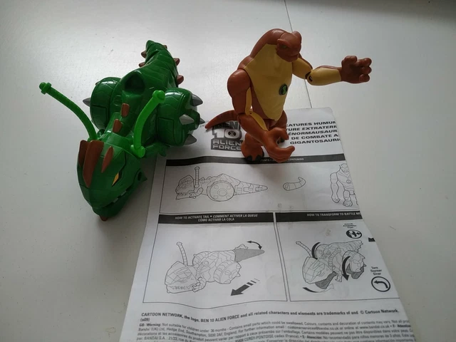 FIGURINES BEN 10 Alien Creatures Humungousaur avec Véhicule Dinosaure