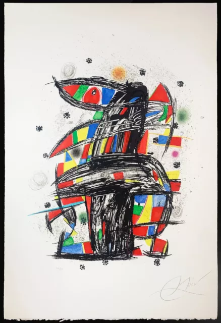 Joan Miro. Litografia firmada y numerada. Mourlot 1198