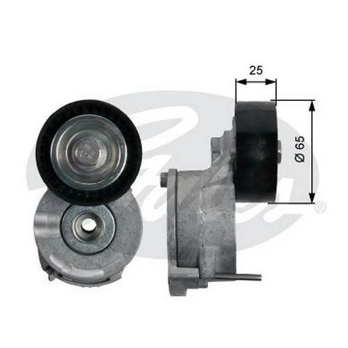 GATES Poulie-tendeur courroie trapézoïdale à nervures Galet tendeur T39186 25mm