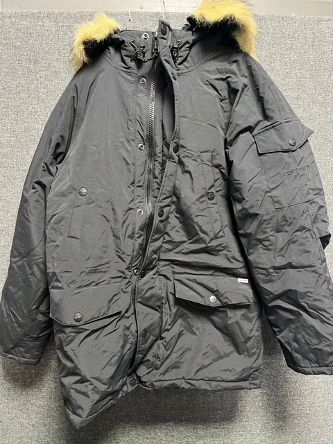 CARHARTT WIP ANCHORAGE Parka Black Medium TD132 CC 02