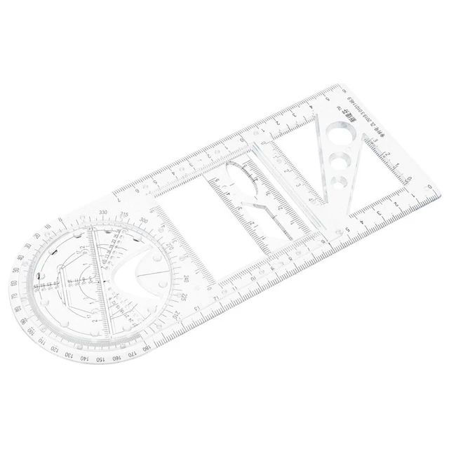 RULER PLASTIC DRAWING Templates Examination Use Stationery Rulers ...