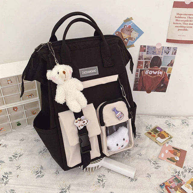 Pin Cute With Kawaii For School Teen Backpack Cute Small Womens Backpack