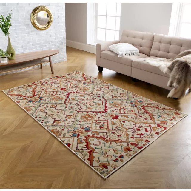 Vintage Rugs Modern Style Living Room Bedroom Distressed Large Faded Floor Rug