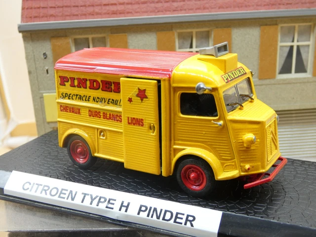 Citroën Type H Fourgonnette Cirque Pinder 1954 - Altaya 1/43 - Jaune - Occasion