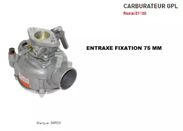 IMPCO Carb Carburettor CA100 CA110 Ca 100 Carburation Gaz LPG Piece Trolley