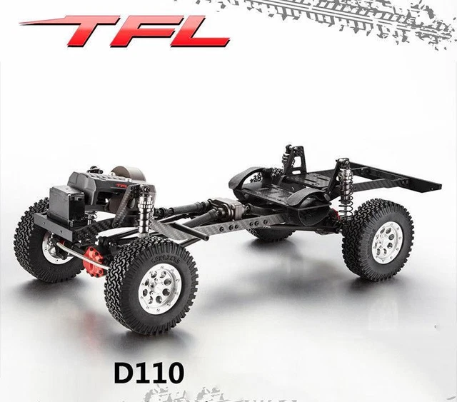 1/10 TFL ROCK Crawler CNC Simulation D110 RC Car Metal Chassis KIT W/O ...