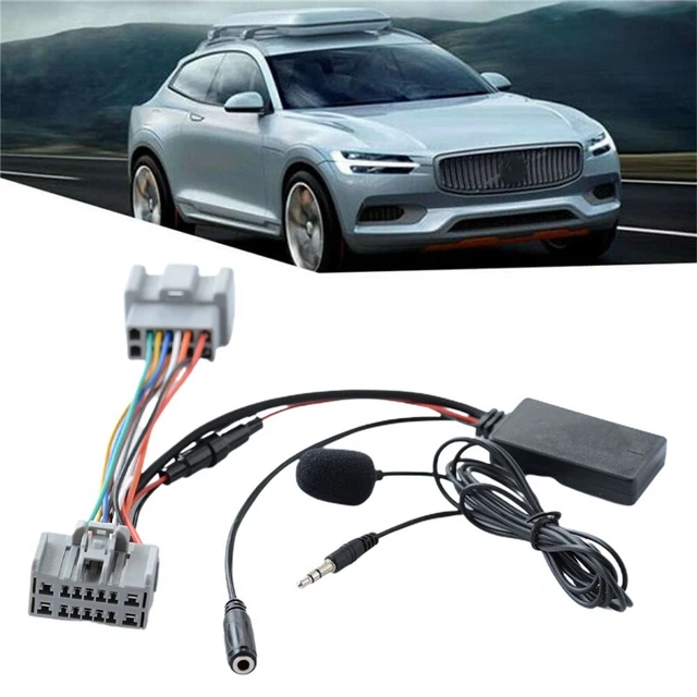 Car Audio Wireless AUX In Adapter for VOlVO C30 S40 V50 S60 XC70 With Mic
