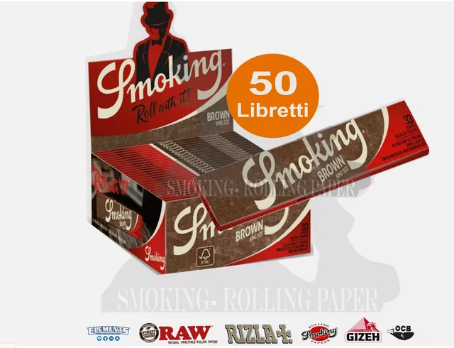 Cartine Smoking Bianche Corte Regular White – Scatola Da 50