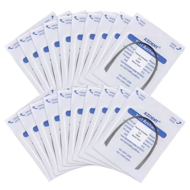 10pcs AZDENT Dental Orthodontic Niti Thermal Activated Arch Wire Round