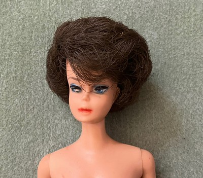 VINTAGE BARBIE 1958 Midge 1962 Brown Brunette Bubble Cut Hair $35.00