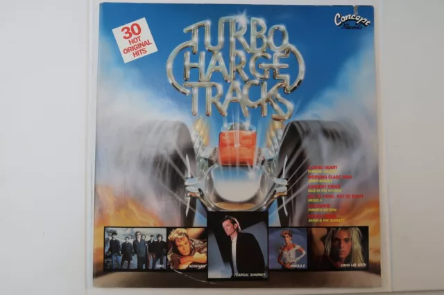 Various – Turbo Charged Tracks 2xLP, Aus Original 80s Comp, Gatefold, VINYL NM