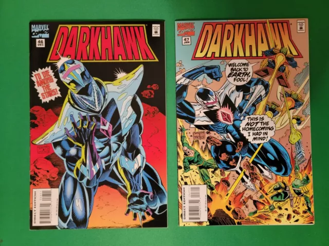 Darkhawk #46 & #47 • Late Low Print Run • Marvel Comics 1994