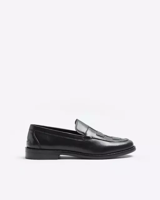RIVER ISLAND MENS Black Loafer Shoes Size UK 9 19.20 PicClick UK