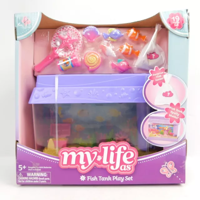 My Life As Fish Tank Play Set For 18” Dolls-American Girl 19 Piece Set Ages 5+
