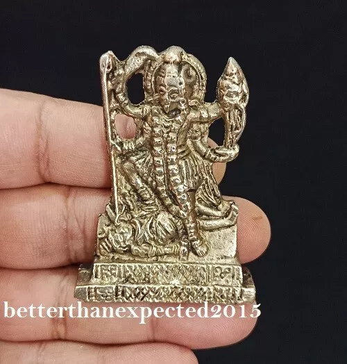 Laiton Kaali Maa Statue Kali Mata Hindou Déesse Durga Idol Figurine