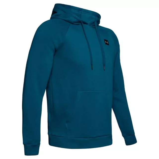 Felpa con cappuccio Under Armour Rival da uomo in pile con cappuccio taglia verde acqua taglia extra large XL
