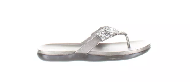Kenneth Cole Womens Glam Pewter T-Strap Sandals Size 7.5 (7247998)