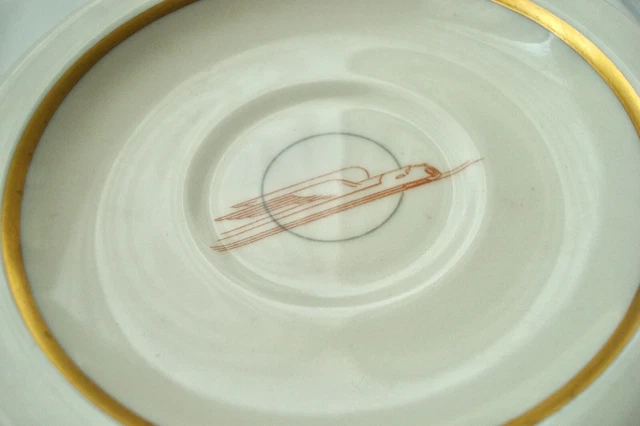 WINGED STREAMLINER UNION PACIFIC Railroad UPRR Demi DEMITASSE CUP SAUCER SPOONS 3