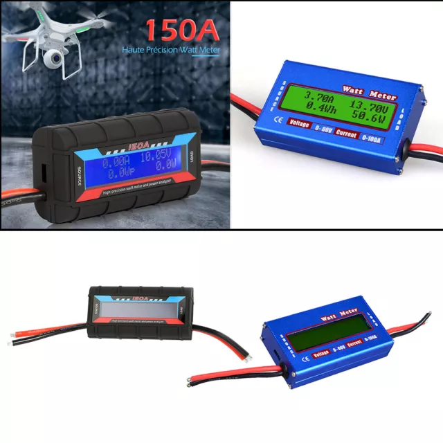 Analyseur de puissance de Watt-mètre de haute précision RC 100A/150A avec