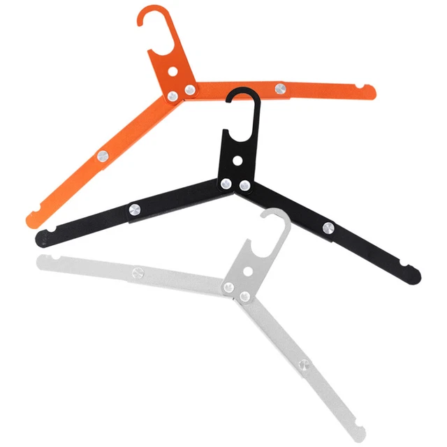 3 pz staffa per pantaloni pieghevole stendibiancheria portatile acciaio inossidabile
