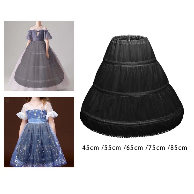 Jupon à 3 Cerceaux Pour Filles, Sous-jupe Crinoline, Sacoche Pour Robe De Bal
