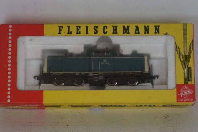 Ancienne locomotive diesel, 212 258 DB, Fleischmann, en HO Plastique