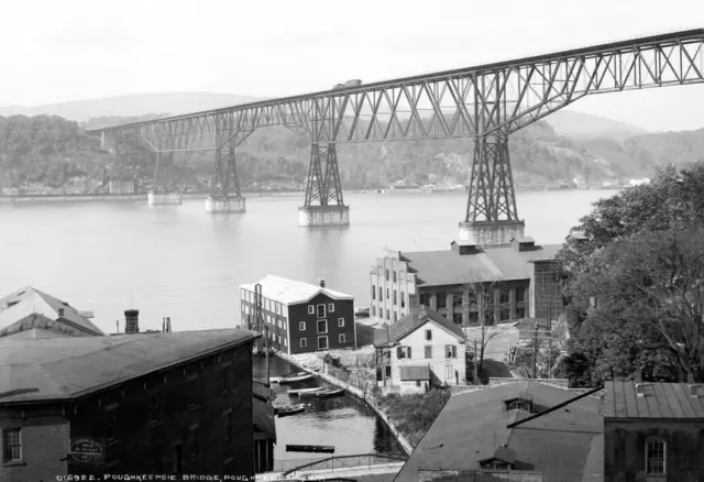1904 Poughkeepsie Bridge, Poughkeepsie, NY Old Photo 13" x 19" Reprint