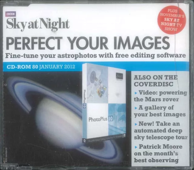 BBC Sky At Night Cd-Rom, Parfait Votre Images, #80 Janvier 2012, Windows, Mac