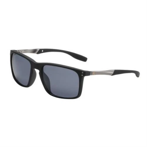Piranha Fashion 5 Sunglasses The Black Jack Smoke Grey Classic Square Shades NEW