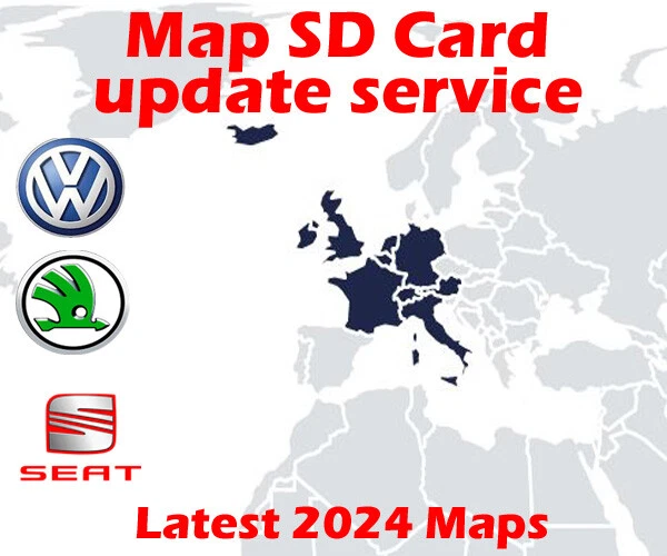 LATEST 2024 MAPS VW Map Update Service Golf Passat Tiguan TRoc Polo