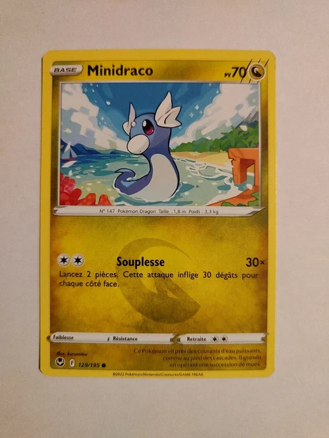 Carte Pokemon - Minidraco 129/195 - Tempête Argentée EB12