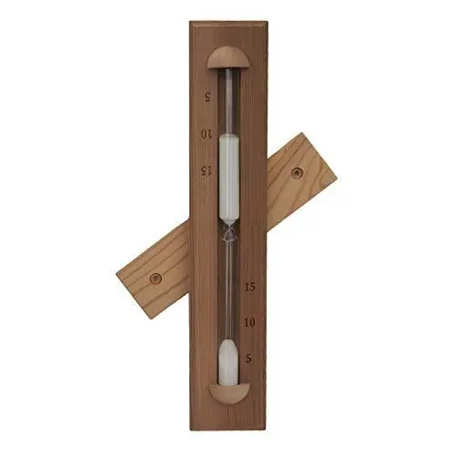 HSE Deluxe Cedar Wall-Mounted Rotating Sauna Sand Timer-15 Minutes-Choose Your S