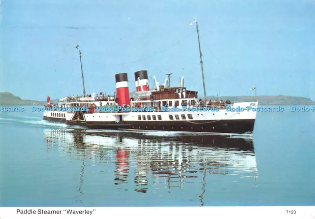 D034927 Paddle Steamer Waverley. 7123. Hail Caledonia. Whiteholme. Joe McKendric