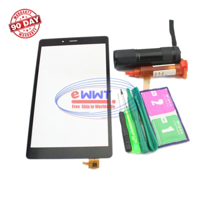 FREE SHIP for Samsung Tab A 8.0 2019 LTE SM-T295 Black Touch Screen+Glue XKLU943