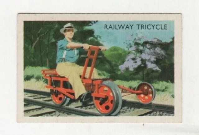 Australian Transport Trade card: #272 Railways Raiway Ganger's tricycle