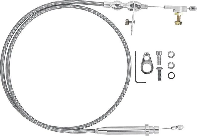 Mopar A-904 Transmission Lokar Hi-Tech Black Housing Kickdown Cable