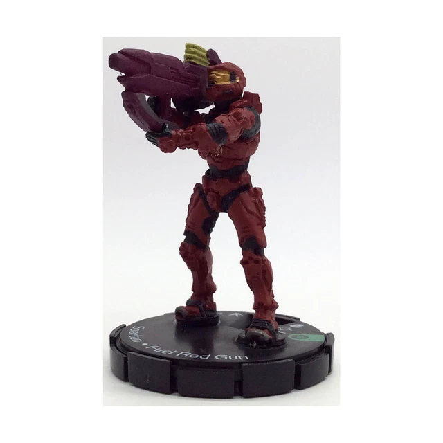 Halo ActionClix Halo 1.0 Red Spartan - Fuel Rod Gun NM