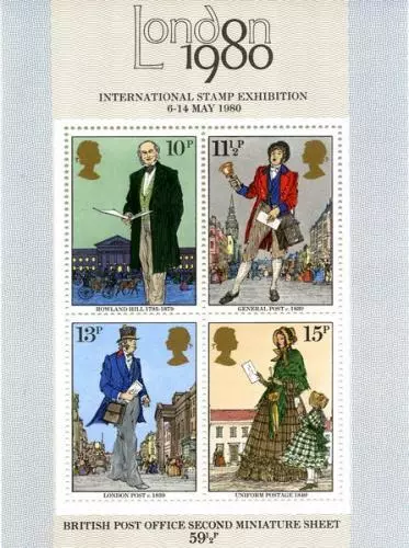 MS1099 Rowland Hill London Expo 1980 (1979) - Miniature Sheet