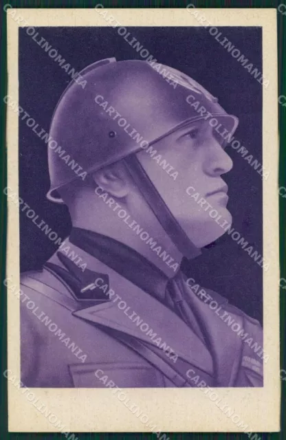 Fascismo Benito Mussolini cartolina QT5177