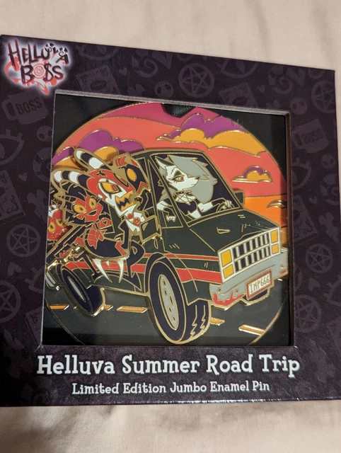 ピンズ・ピンバッジ・缶バッジ Helluvaboss summer road trip jumbo pin Helluva Boss Summer Road Trip Jumbo Pin Limited Edition