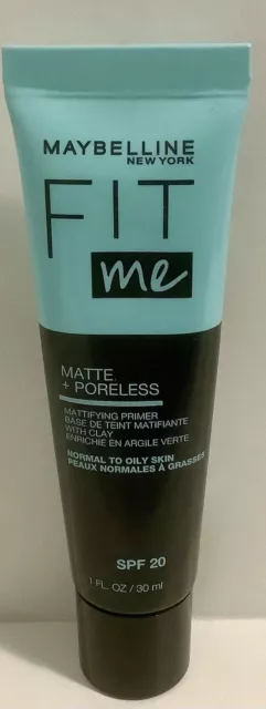 NEW MAYBELLINE Matte + PORELESS Primer SPF 20 30ml